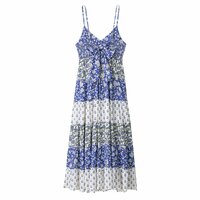 Patchwork Print Layered Slip Dress - Thumbnail 1