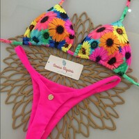 Sexy Women Bikini Beach Holiday Swimsuit Two-piece Set - Thumbnail 1