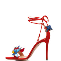 New Strap Butterfly High Heels  - Thumbnail 7