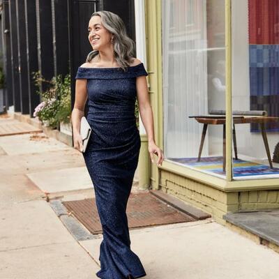 Sequins lace sheath mother of the bride/ groom dresses formal evening dress