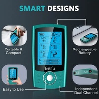 Belifu TENS + EMS 24-in-1 Muscle Stimulator – Rechargeable Pain Relief Device for Back, Neck, Arthritis, Carpal Tunnel & More  - Thumbnail 1