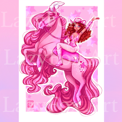 Chappell roan pink pony club art print