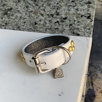 2-1-2 Golden Small Domestuds Wristband - Thumbnail 7