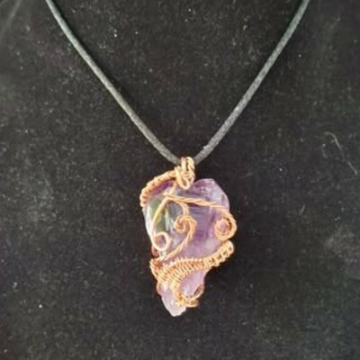 Twilight whispers amethyst pendant