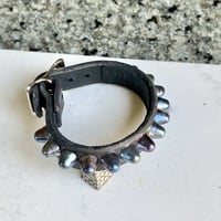 Self-Keeper buckle row blue-razz short british stud wristband - Thumbnail 5