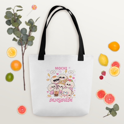 Cute tote bag mochi mayhem