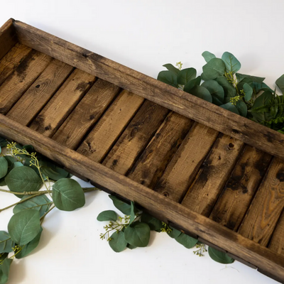 Long wood tray | walnut finish  