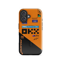 Oscar Piastri McLaren F1 race suit 2025 MagSafe tough case for iPhone - Thumbnail 8