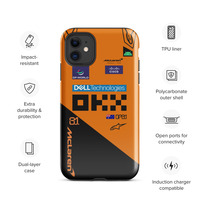 Oscar Piastri McLaren F1 race suit 2025 Tough Case for iPhone - Thumbnail 1