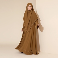 Sadia Abaya Set (2 Piece) – Premium Polyester Anti UV Protection, Eid Abaya, Hajj Umrah Abaya, Dubai Abayas, Women Modest Dress, Muslim Women Dress - Thumbnail 3