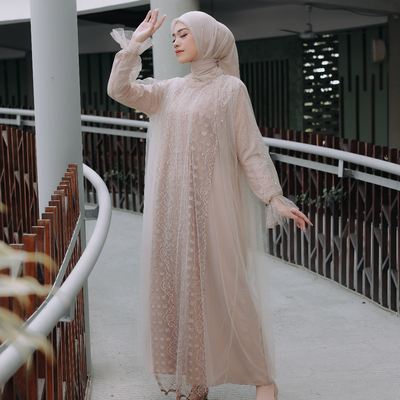 Aliza tulle dress - luxury tulle sheer dress, modest tulle dress, muslim evening dress, modest graduation dress, evening bown muslim, modest  wear