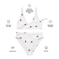 Dead Cherries high-waisted bikini - Thumbnail 1