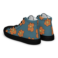 Sketchy Floral high top canvas shoes - Thumbnail 7