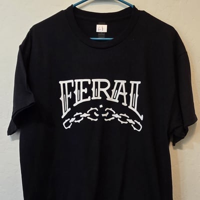 Large feral hand screen printed shirt