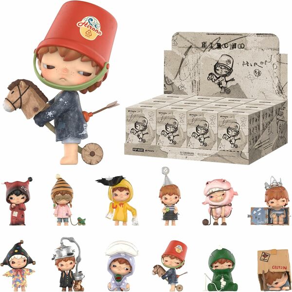 POP MART Hirono Echo Series Figures, 12PCs Hirono Blind Box Figures, Random Design Action Figures Collectible Toys Home Decorations