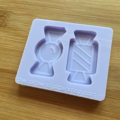 Wrapped candy silicone mold