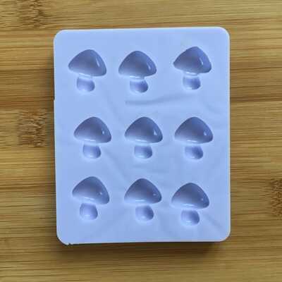 Tiny mushroom silicone mold