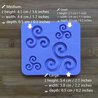 Triskele Silicone Mold - Thumbnail 1