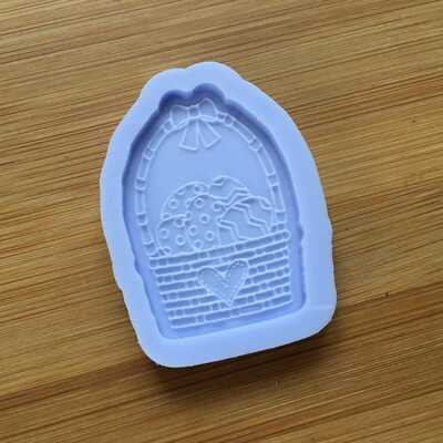 Easter basket silicone mold