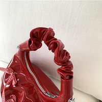 Bowknot pleated handbag chain crossbody bag - Thumbnail 5