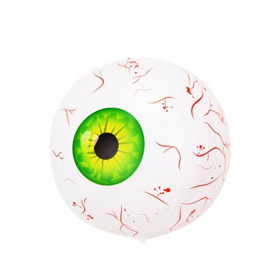 Halloween eyeball balloon – 22" scary inflatable aluminum balloon with bloodshot design