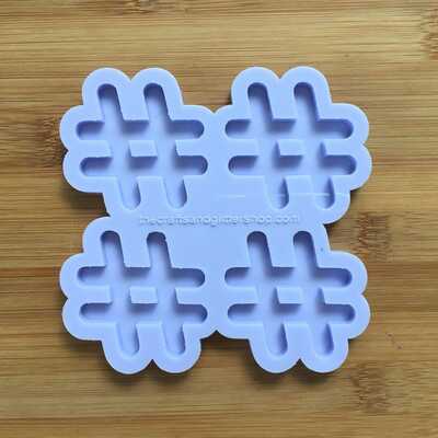 Hashtag symbol silicone mold