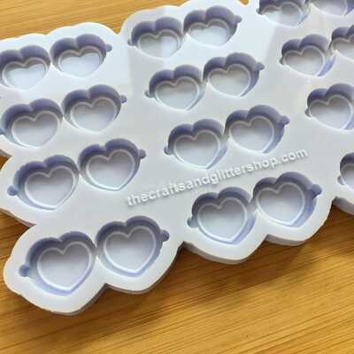 Heart sunglasses silicone mold