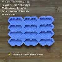 Heart Sunglasses Silicone Mold - Thumbnail 1