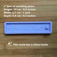 Lone Wolf Bookmark Silicone Mold - Thumbnail 1