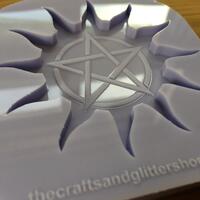 Sunburst Pentacle Silicone Mold - Thumbnail 3