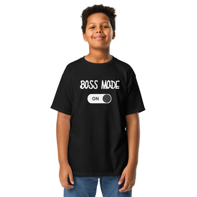 Boss mode on Youth classic tee