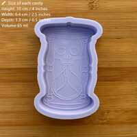 Skull Hourglass Silicone Mold - Thumbnail 1