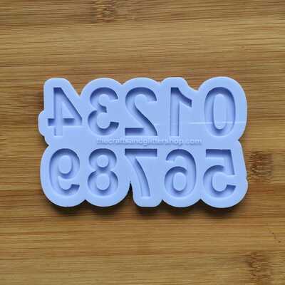 Number set silicone mold - Thumbnail 3