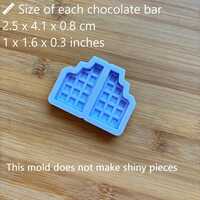 Bitten Chocolate Bar Silicone Mold - Thumbnail 1