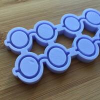 Nerdy Round Reading Glasses Silicone Mold - Thumbnail 3