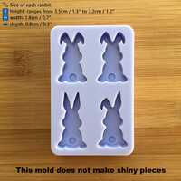 Easter Bunny Silicone Mold - Thumbnail 1