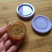 Circle Shaker with lid Silicone Mold - Thumbnail 1