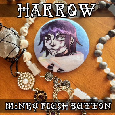 Harrowhark minky plush button 58mm