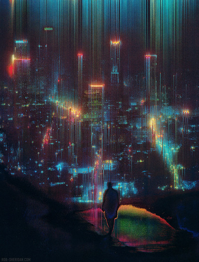 City of Forgotten Dreams - large giclée print - 16" x 21"