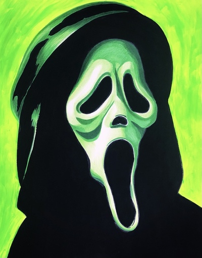 Green Ghost Print