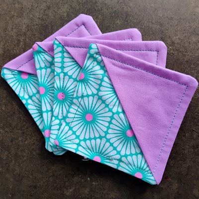 Corner bookmark- teal mid century