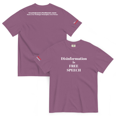 Disinformation is free speech