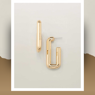 Sunlit link hoop earrings - final sale