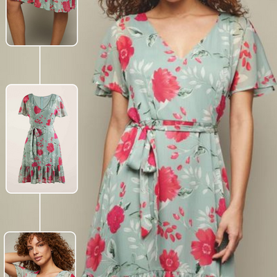 Spring floral dress - final sale - Thumbnail 2