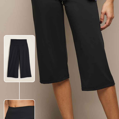 Wide let crop leggings