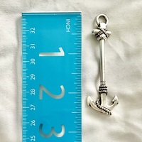 Silver-Plated Anchor Pendant - Thumbnail 1