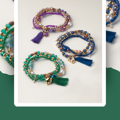 Wild wisdom bracelet set