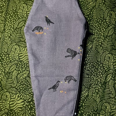 Crows coffin bag