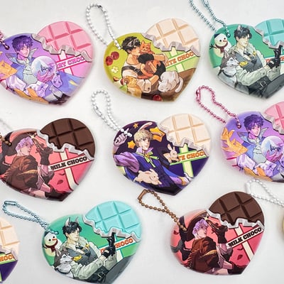 [lads] heart shape chocolate charm