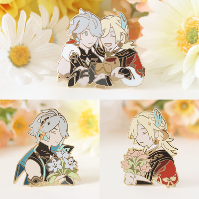 Kaveh & Alhaitham (enamel pins)